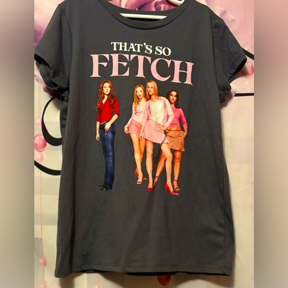 Girls Size Medium 10/12 Mean Girls Grey T Shirt - Picture 1 of 4
